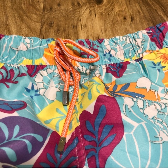 Peter Millar Lined Swim Trunks Shorts Mens Medium Beach Scorpion Colourful Print - Picture 2 of 11